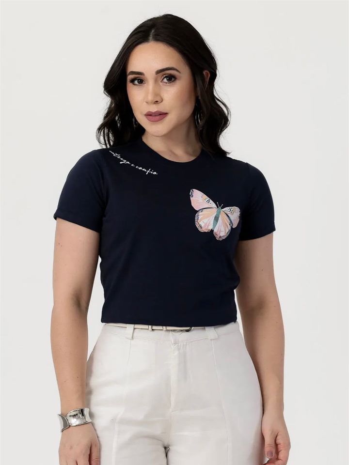 Camiseta feminina estampada